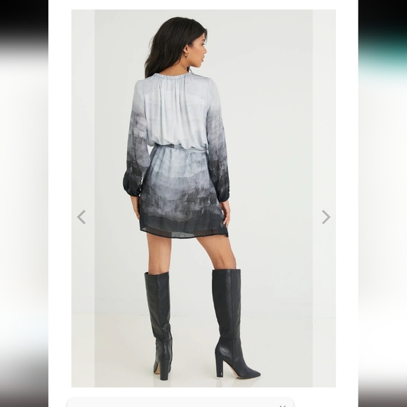 Cloth and Stone size small women's dress long sleeve gray - Picture 2 of 3